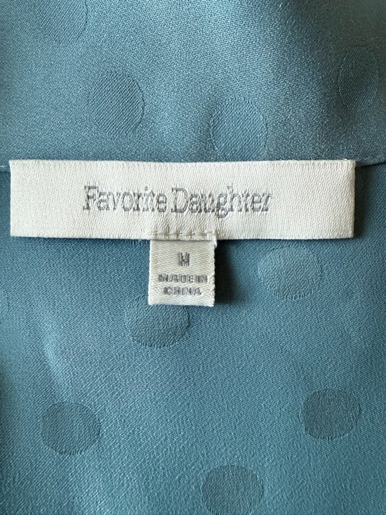 Favorite Daughter Dusty Blue Maxi Dress with Neck Scarf - Picture 11 of 12
